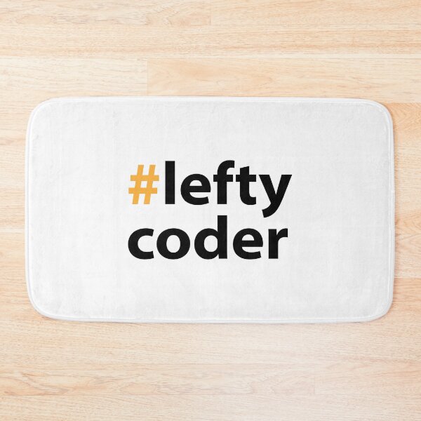 Item preview, Left handed day with Lefty coder Black Text Base designed and sold by Babadollcraft.