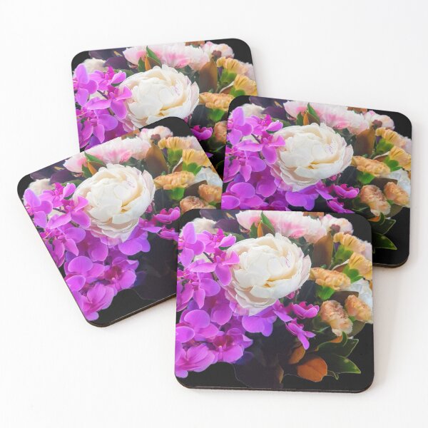 Item preview, orchid peony carnation lily floral flower bouquet bunch designed and sold by hasbeenz.