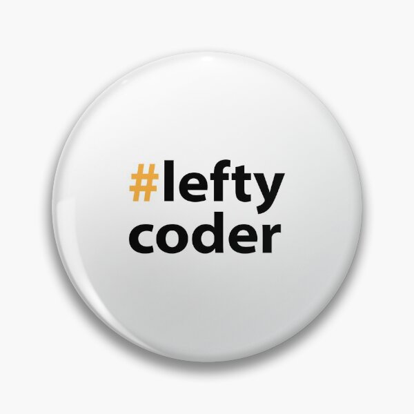 Item preview, Left handed day with Lefty coder Black Text Base designed and sold by Babadollcraft.