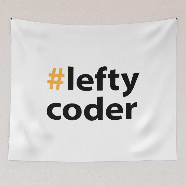 Item preview, Left handed day with Lefty coder Black Text Base designed and sold by Babadollcraft.