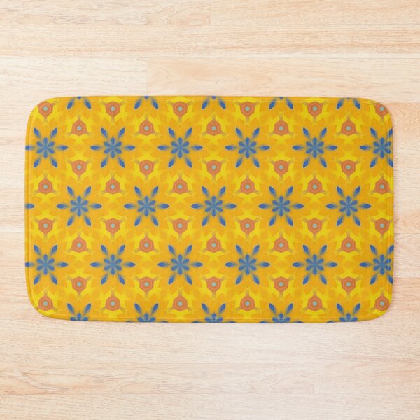 Artikelvorschau, Bright Streaky Paint Geometric Design in Yellow, Orange, Teal, and Blue entworfen und verkauft von cozycaroline.