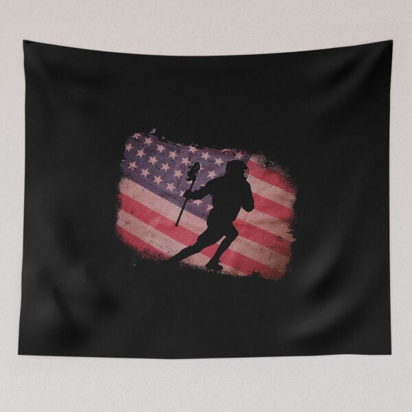 Item preview, lacrosse usa american flag designed and sold by ChaseCoClothing.
