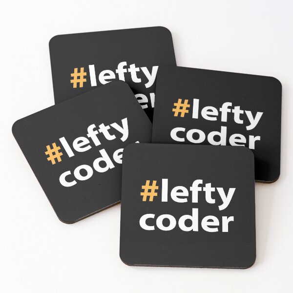 Item preview, Left handed day with Lefty coder White Text Base designed and sold by Babadollcraft.