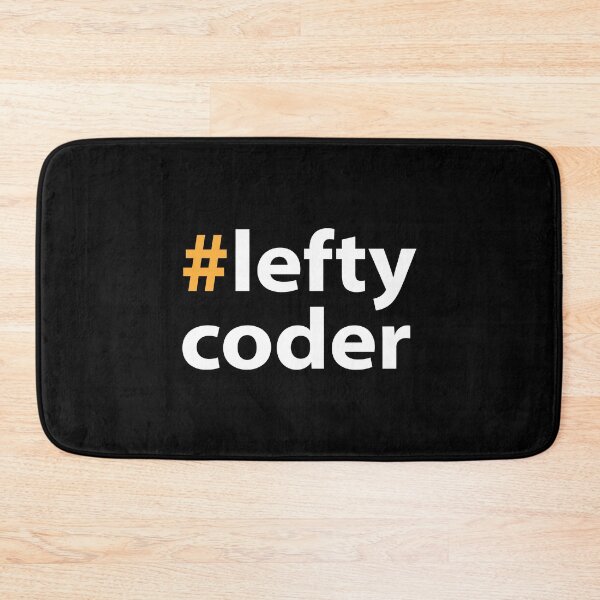 Item preview, Left handed day with Lefty coder White Text Base designed and sold by Babadollcraft.