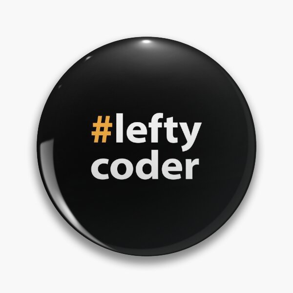 Item preview, Left handed day with Lefty coder White Text Base designed and sold by Babadollcraft.