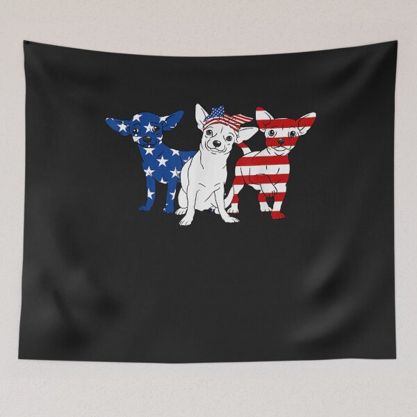 Item preview, Chihuahua bandera americana designed and sold by vergieeai.