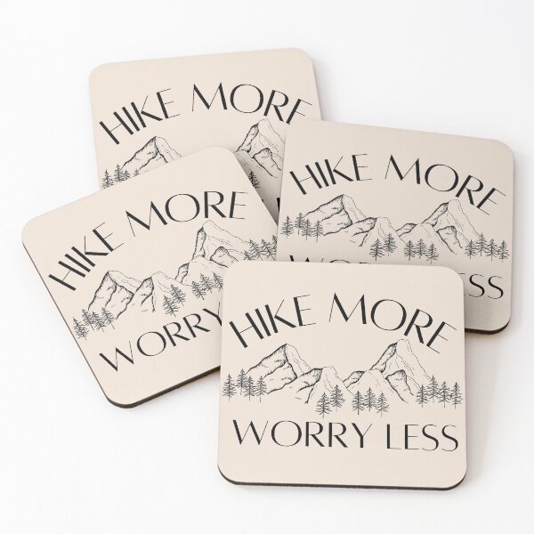 Item preview, Hike More Worry Less Hiking designed and sold by Krysanthe.