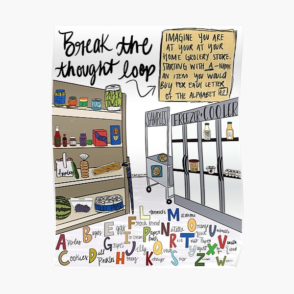 Break the Thought Loop-Grocery Store Edition Poster