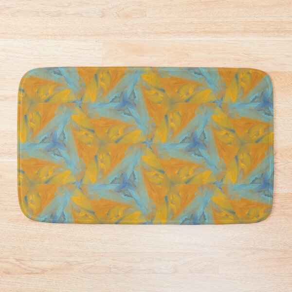 Item preview, Bright Streaky Paint Geometric Design in Yellow, Orange, Teal, and Blue  designed and sold by cozycaroline.