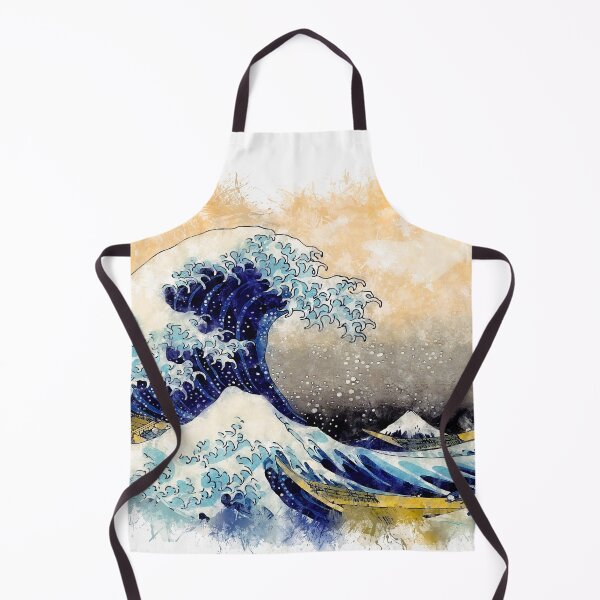 Item preview, ✪ The Great Wave Off Kanagawa ✪ Retouched Watercolor Fan Art Historic Japanese Masterpiece designed and sold by Naumovski.