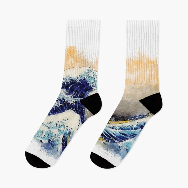 Item preview, ✪ The Great Wave Off Kanagawa ✪ Retouched Watercolor Fan Art Historic Japanese Masterpiece designed and sold by Naumovski.