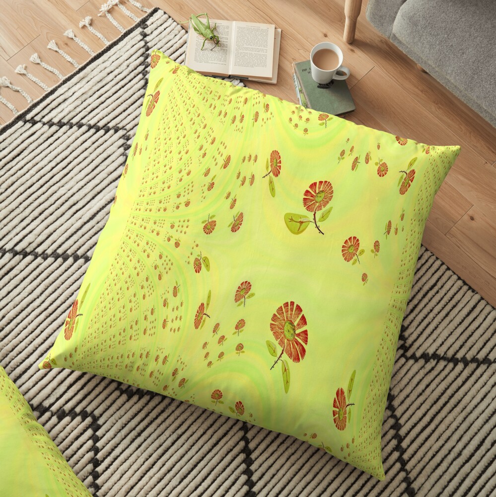 Garden Feng Shui Floor Pillow