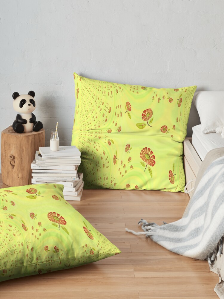 Alternate view of Garden Feng Shui Floor Pillow