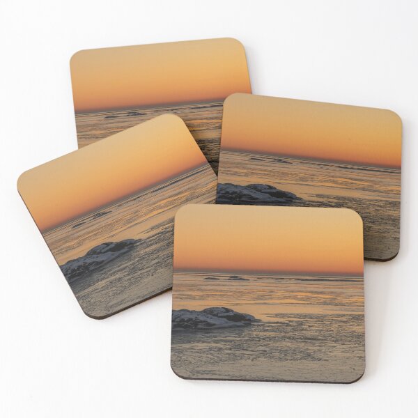 Item preview, Skagerrak sea in sunset in winter designed and sold by EngineerGoC.