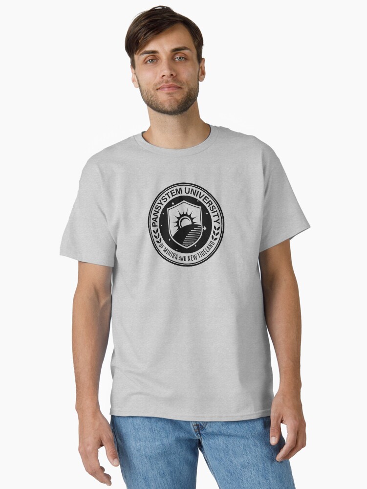 Thumbnail 1 of 7, Classic T-Shirt, University of Mihira and New Tideland designed and sold by CrownAndThistle.