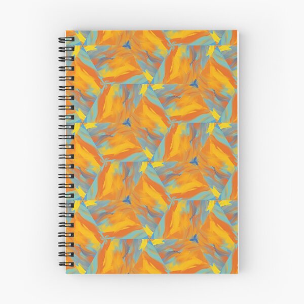 Item preview, Bright Streaky Paint Geometric Design in Yellow, Orange, Teal, and Blue  designed and sold by cozycaroline.