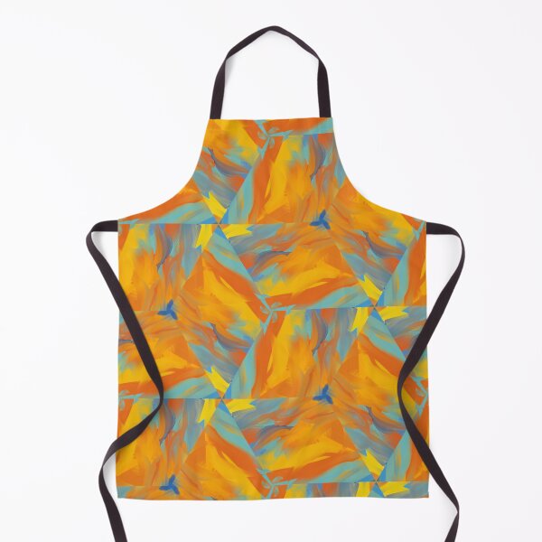 Artikelvorschau, Bright Streaky Paint Geometric Design in Yellow, Orange, Teal, and Blue  entworfen und verkauft von cozycaroline.