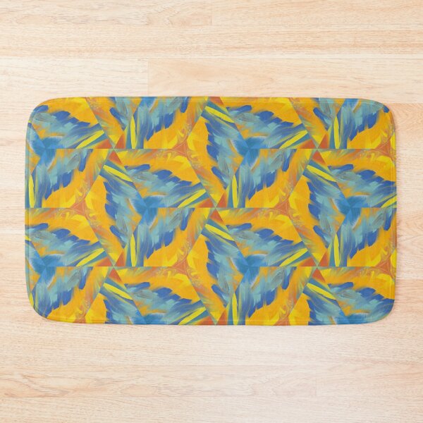 Item preview, Bright Streaky Paint Geometric Design in Yellow, Orange, Teal, and Blue  designed and sold by cozycaroline.