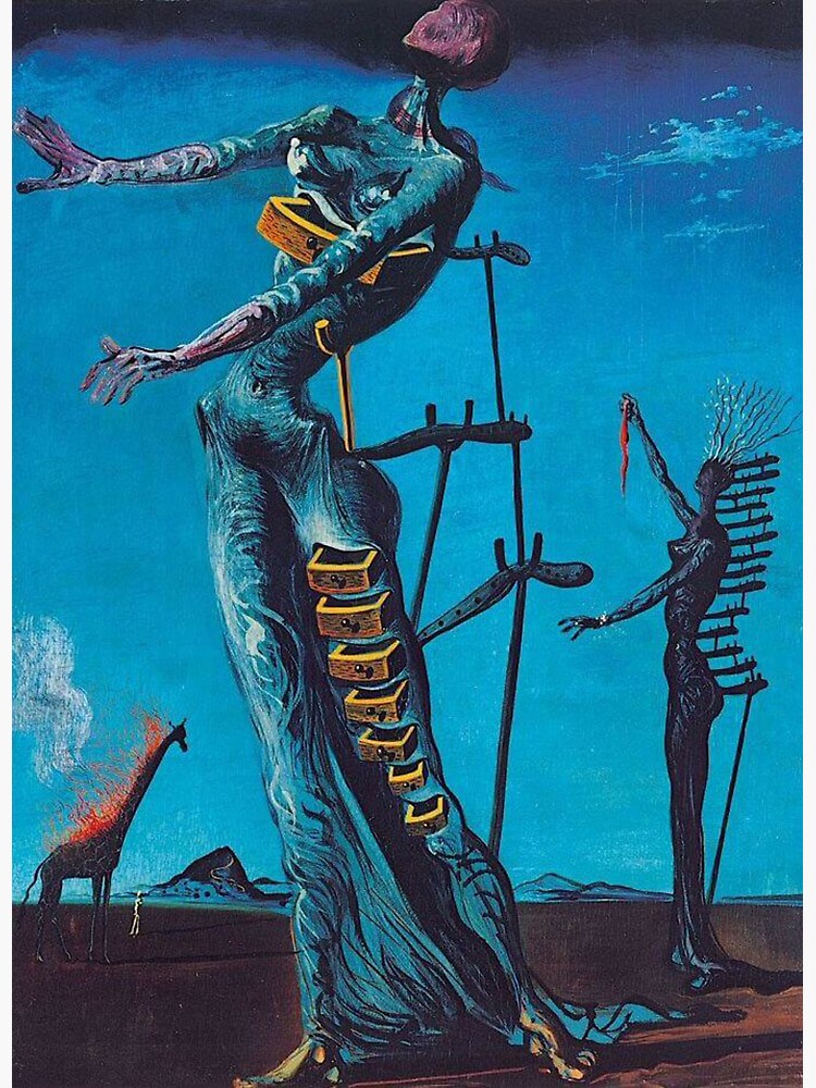 Pegatina «La jirafa ardiente, 1937 de Salvador Dali» de FaithMehta