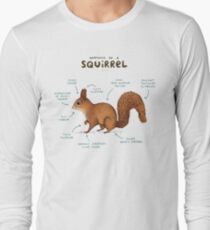 Anatomy of a Squirrel Long Sleeve T-Shirt