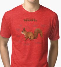 Anatomy of a Squirrel Tri-blend T-Shirt
