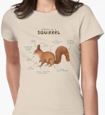 Anatomie eines Eichhörnchens Tailliertes T-Shirt für Frauen