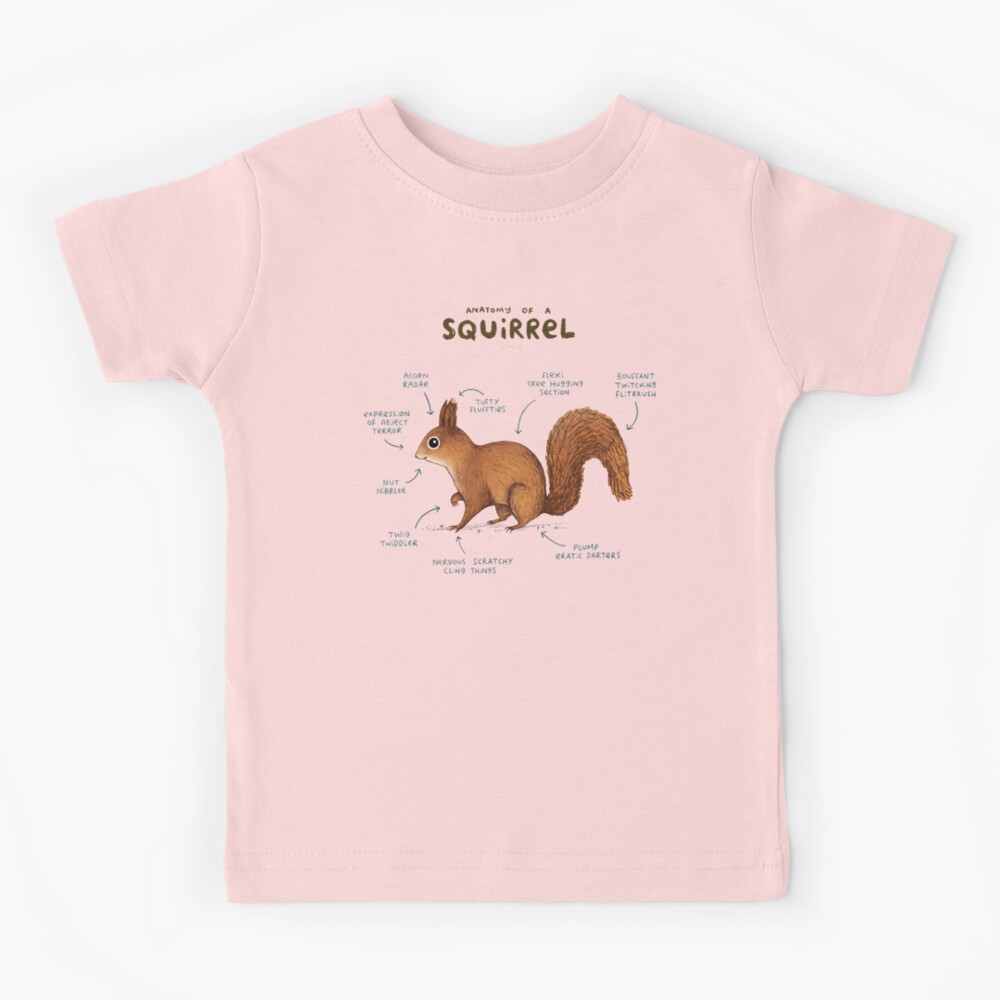 Anatomy of a Squirrel Kids T-Shirt