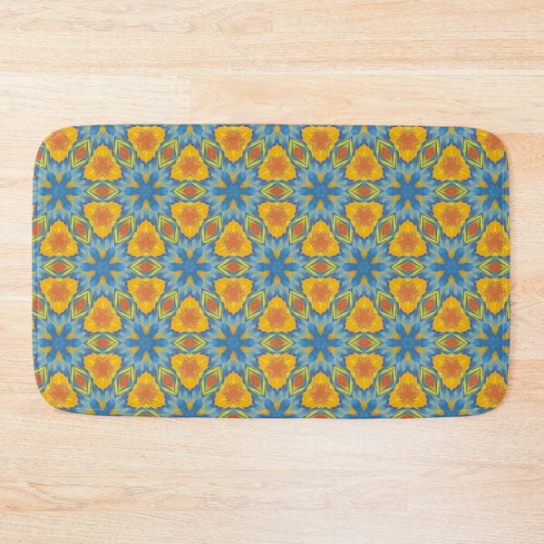 Item preview, Bright Streaky Paint Geometric Design in Yellow, Orange, Teal, and Blue  designed and sold by cozycaroline.