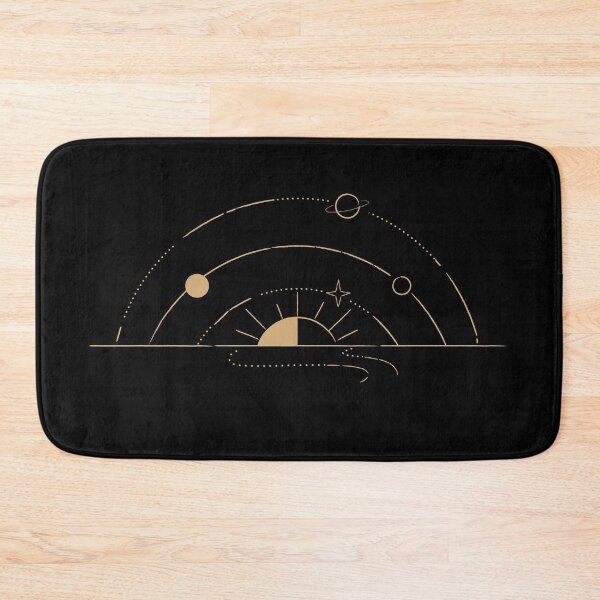 Item preview, Minimalist solar system - black designed and sold by tinkdesignsit.