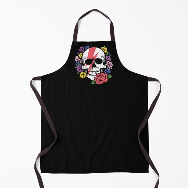 Item preview, Skull with Red Bolt and Flowers designed and sold by SpreadForSatan.