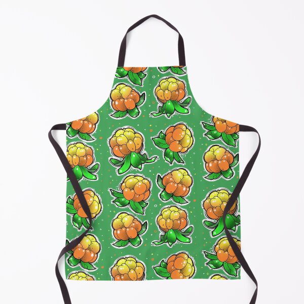 Item preview, Cloudberry pattern on green background  designed and sold by weilertsen.