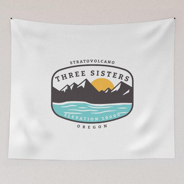 Item preview, Three Sisters Oregon mountains designed and sold by lydiavine.