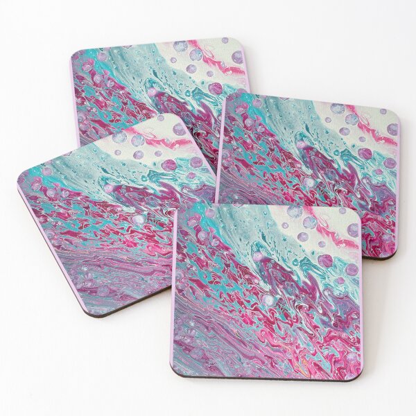 Item preview, Pink Bubbles Abstract Pour Art designed and sold by Adelle Smith.