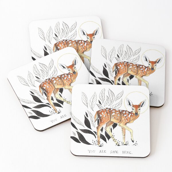 Item preview, Watercolour fawn illustration designed and sold by Elliezart.
