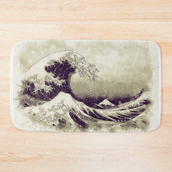 Item preview, ✪ The Great Wave Off Kanagawa ✪ Retouched Vintage Watercolor Fan Art Historic Japanese Masterpiece designed and sold by Naumovski.