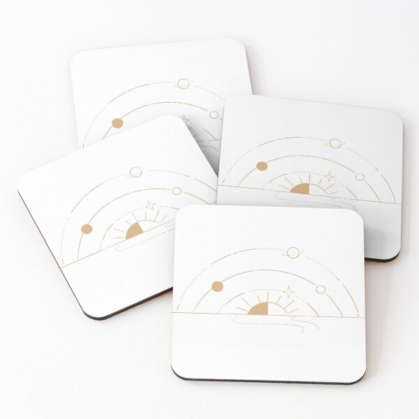 Item preview, Minimal solar system - white designed and sold by tinkdesignsit.