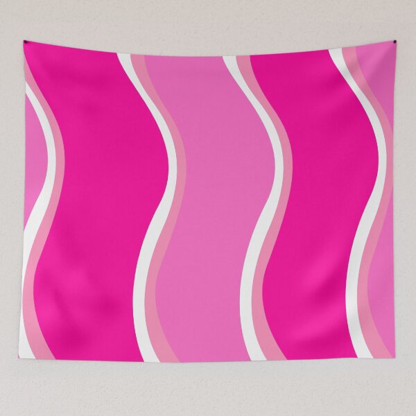 Item preview, Diseño de onda lateral rosa y blanco. designed and sold by lifeofzoe2021.