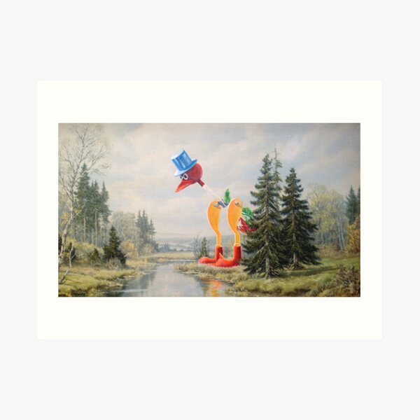 It's Drinking the Water! Art Print
