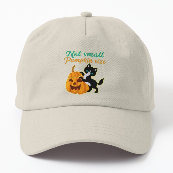 Not Small Pumpkin Size Cute Halloween Cat Dad Hat