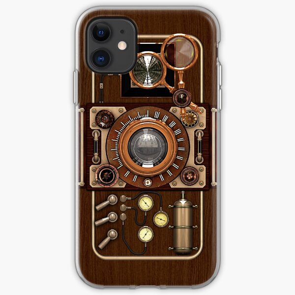 Stylish Steampunk Vintage Camera (TLR) No.1 Steampunk Phone Cases iPhone Soft Case