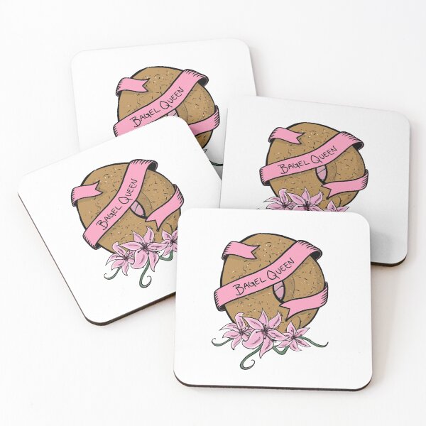 Item preview, Bagel Queen Illustration with Ribbons and Flowers designed and sold by Nathan Wolfson.