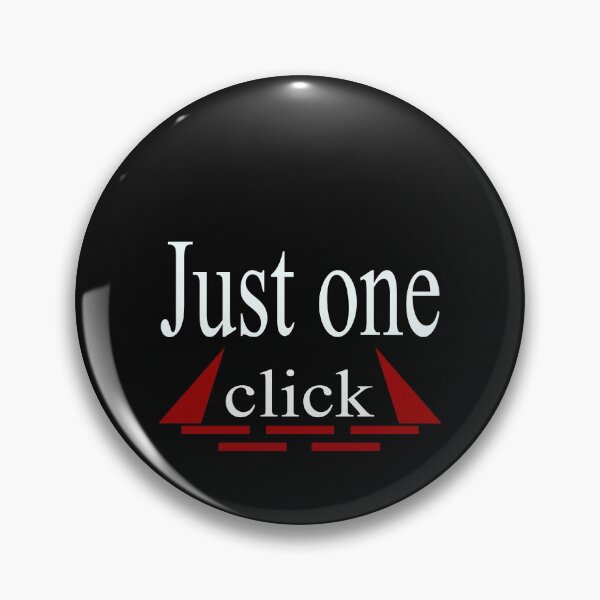 Item preview, words "just one click" designed and sold by DKR-design.