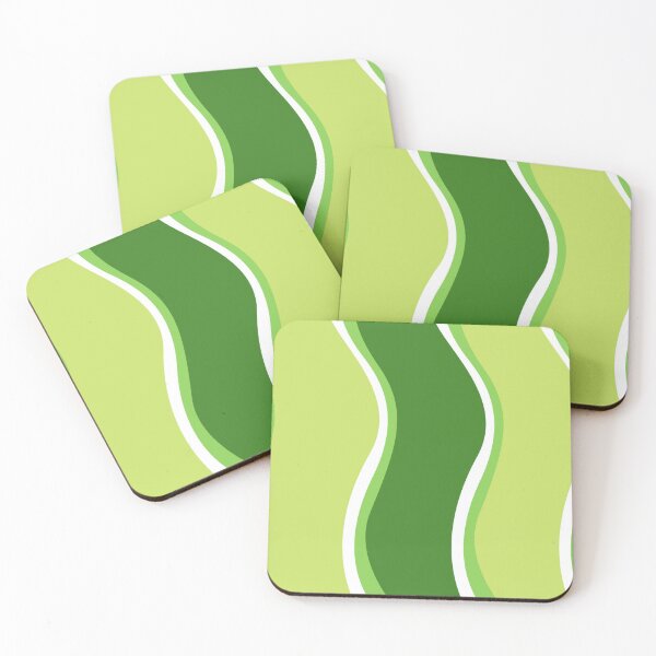 Item preview, Diseño de onda lateral verde y blanco. designed and sold by lifeofzoe2021.