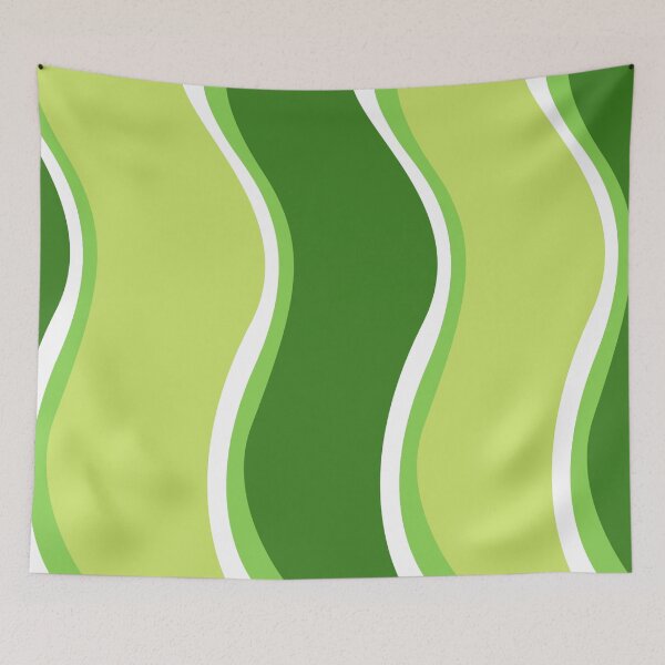 Item preview, Diseño de onda lateral verde y blanco. designed and sold by lifeofzoe2021.