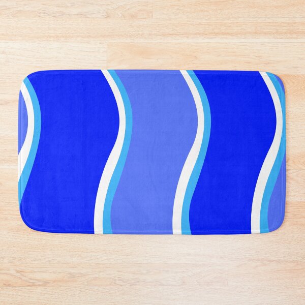 Item preview, Diseño de onda lateral azul y blanco. designed and sold by lifeofzoe2021.