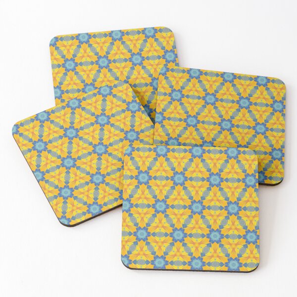 Item preview, Bright Streaky Paint Geometric Design in Yellow, Orange, Teal, and Blue  designed and sold by cozycaroline.