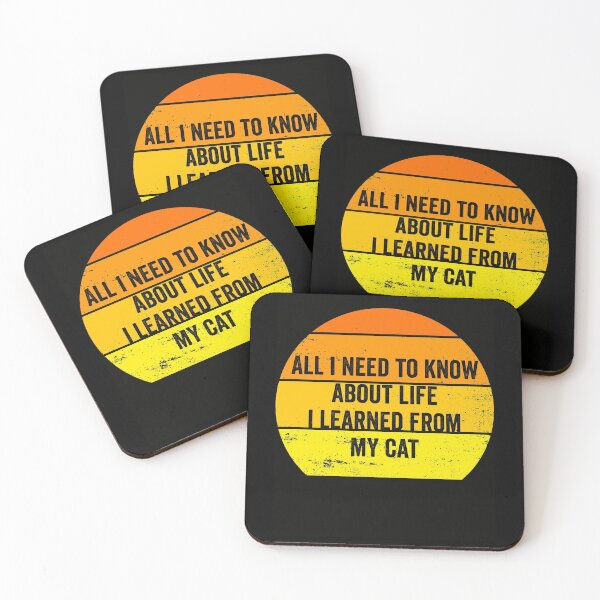 Item preview, All I need To Know About Life I learned From My Cat Funny cute Vintage Tee designed and sold by NewDayDesigns.