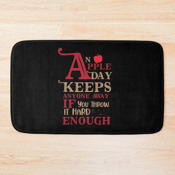 Item preview, An Apple A Day Keeps Anyone Away If You Throw It Hard Enough designed and sold by Mriganka Gogoi.