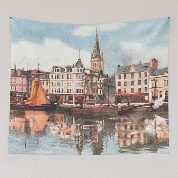 Item preview, Vintage Illustration of King William's Dock, Dundee designed and sold by yourscotland.