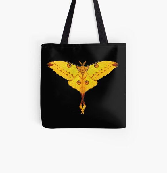 Comet Moth Painting All Over Print Tote Bag